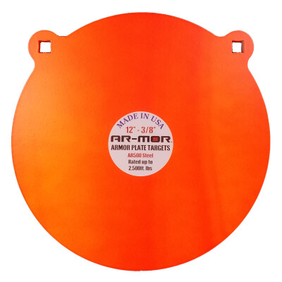 AR-Mor 12" AR500 Steel Gong Target 3/8" Orange