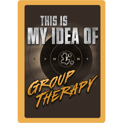 River's Edge Products "Group Therapy" Tin Sign 12 Inches by 17 Inches 1462
