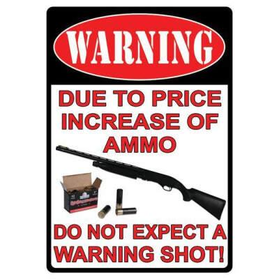 River's Edge Products Warning Price Increase Sign Tin 12 by 17 Inches 1508