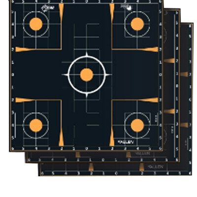 Allen Company EZ Aim Self-Adhesive Splash Sight In Target 12"x12" 5 Pack Orange and Black