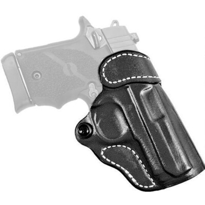 DeSantis Gunhide Criss-Cross SIG P365 OWB Cross Draw Belt Holster Right Handed Leather Black