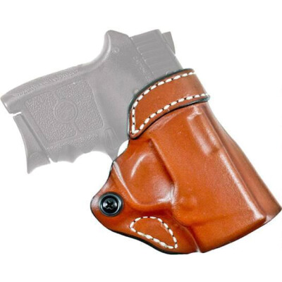 DeSantis Gunhide Criss-Cross SIG P365 OWB Cross Draw Belt Holster Right Handed Leather Tan