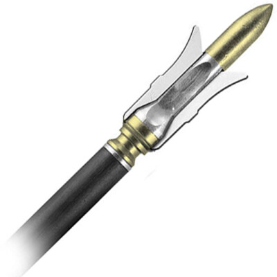 Grim Reaper Broadheads Practice Heads Mechanical 3 Blade Broadhead Practice Point 100 Grain Steel Tip Aluminum Ferules Black 1703