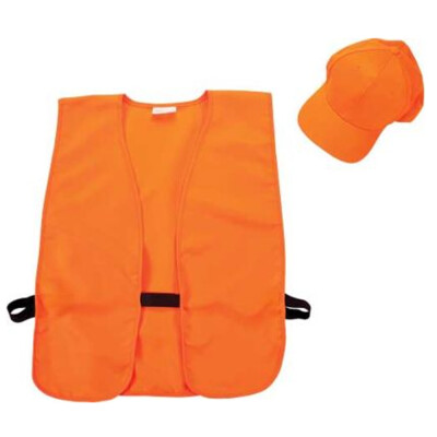 Allen Hat and Vest Combo OSFM Hat M-XL Vest Blaze Orange