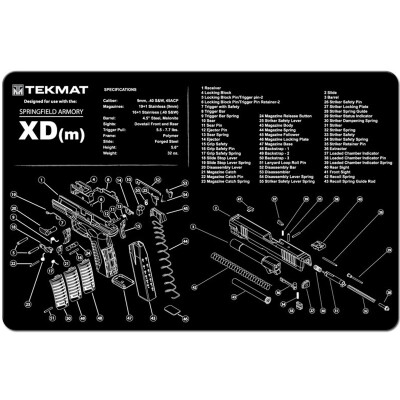 TekMat Springfield XDM Armorer's Mat Neoprene 11"x17"