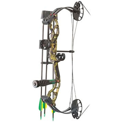 PSE Mini Burner Youth Bow Kit 16"-26.5" Draw Length 40# Draw Weight Right Hand Mossy Oak Break Up Country