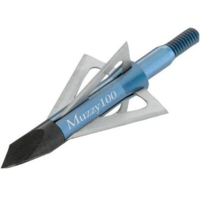 Muzzy 4 Blade Broadhead 100 Grain 1" Cutting Diameter 6 Pack 209