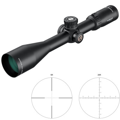 Athlon Argos 6-24x50mm Riflescope Non-Illuminated APRS2 Reticle 30mm Tube 0.1 Mil Adjustment Side Focus Parallax First Focal Plane Matte Black
