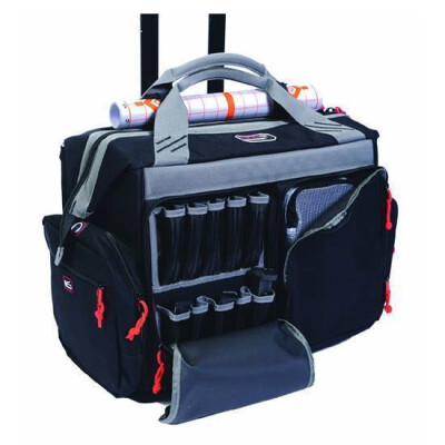 G Outdoors G.P.S. Large Rolling Range Bag Canvas Black 2215RB