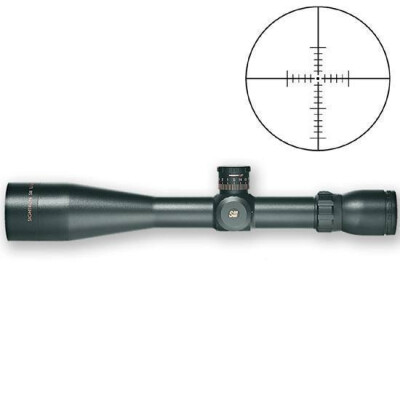 Sightron SIII Series 6-24x50 Riflescope Long Range MOA-2 Reticle 30mm Tube 1/4 MOA Adjustable Objective Matte Black Waterproof 25127