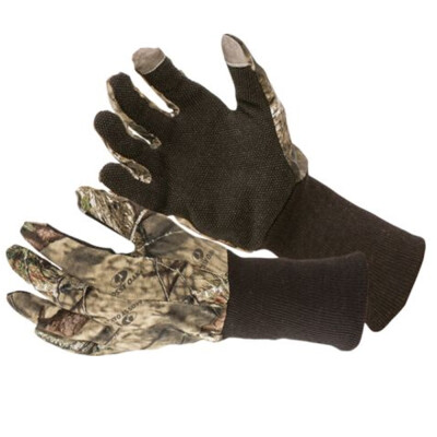 Allen Vanish Camo Jersey Gloves Dot Grip Palms OSFM Touchscreen Fingertip Panel Mossy Oak Break-Up Country Camo