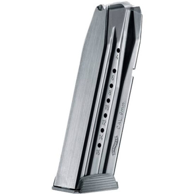Walther Creed Pistol Magazine 9mm Luger 16 Rounds Steel/Polymer Black