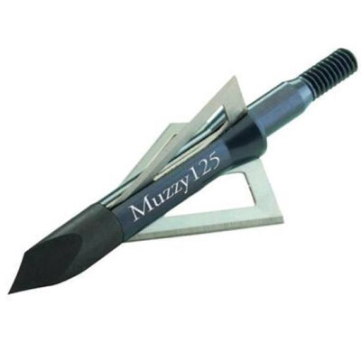 Muzzy 3 Blade Broadhead 125 Grain 1.19" Cutting Diameter Trocar Tip 3 Pack 293