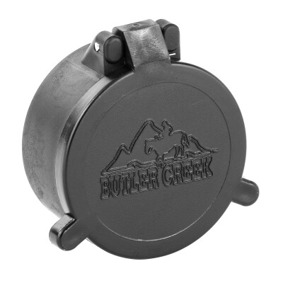 Butler Creek Flip-Open Scope Cover Objective Size 19 Polymer Black