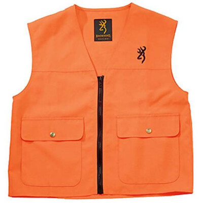 Browning Junior Safety Vest with Buckmark Logo Blaze Orange X-Large