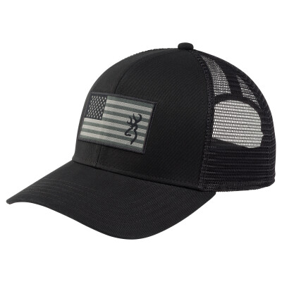 Browning Glory Cap with American Flag Patch and Buckmark Logo OSFM