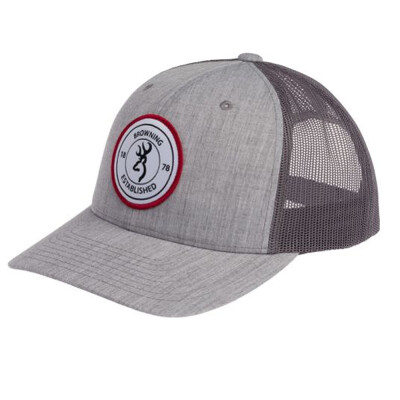 Browning Cap Scout Buckmark Logo Color Heather Gray