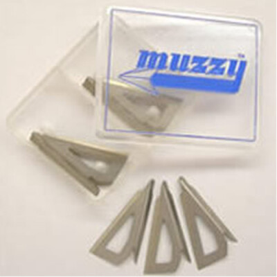 Muzzy Broadheads Trocar 3 Replacement Blades 100/125 Grain 1-3/16" Cut .035" Diameter 9 Blades For 3 Complete Broadheads 308M