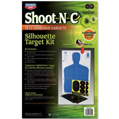 Birchwood Casey Shoot-N-C Targets 12"x18" Silhouette Kit 2 Pack