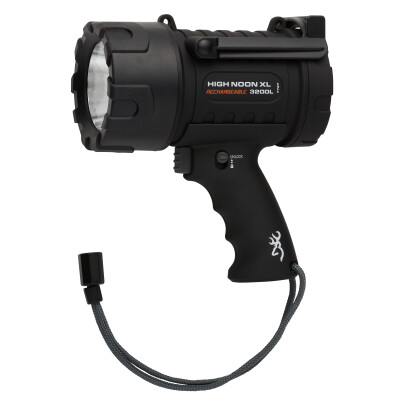 Browning High Noon XL Spotlight 3200 Lumens White LED Light Rechargeable Lithium-ion Battery Polymer Black