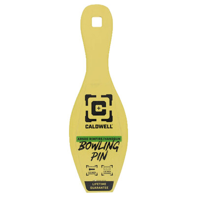 Caldwell AR500 Rimfire/Handgun Bowling Pin 1/4" AR500 Yellow