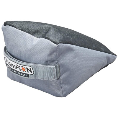 Champion Range and Target Wedge Rear Bag Nylon and Tough Hide Gray and Black