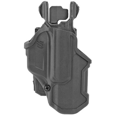 BLACKHAWK! T-Series LVL 2 Compact Belt Holster for Glock 19/23/26/27 Right Hand Black