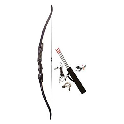 PSE Pro Max Recurve Bow Kit 62" 25# Ambidextrous Black