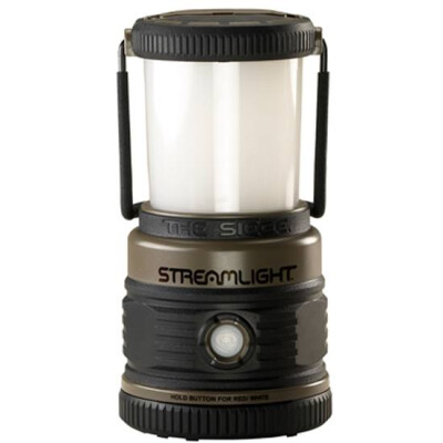 Streamlight "The Siege" Handheld LED Lantern 340 Lumens 3x D Batteries Click Switch Hanging Hook Polycarbonate Body Coyote 44931