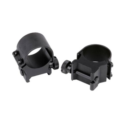 Weaver 1" Detachable Top Mount Rings Low Matte Black 49040