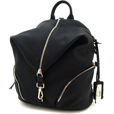Cameleon Aurora Teardrop Backpack Style Handbag with Concealed Carry Gun Compartment 12"x14"x6" Synthetic Leather Black