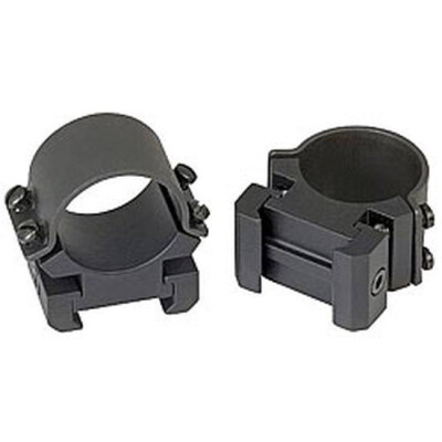 Weaver 1" Sure Grip Rings High Matte Black