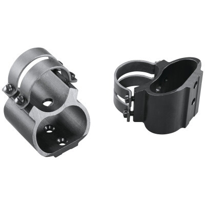 Weaver Steel Lock See-Thru 1" Tube Diameter Scope Mount Remington Model 4/6/7400/7600 Direct Receiver Mount Steel/Aluminum Matte Black 49714
