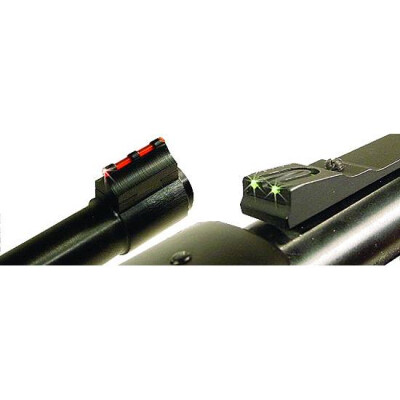 Williams Firesight Set Dovetail Marlin/Winchester Fiber Optic Sights Fixed Front Adjustable Rear Steel/Aluminum Matte Black