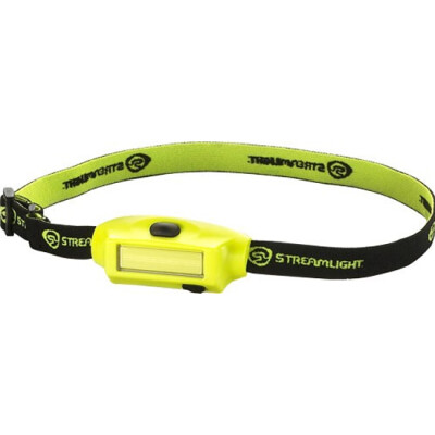 Streamlight Bandit Head Lamp 180 Lumens LED Rechargeable Battery Push Button Switch Headband/Hat Clip Polycarbonate Yellow