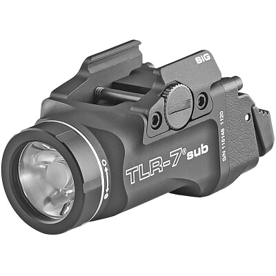 Streamlight TLR-7 Sub Ultra-Compact Weapon Light 500 Lumens Black for Sig Sauer P365/P365X/P365XL