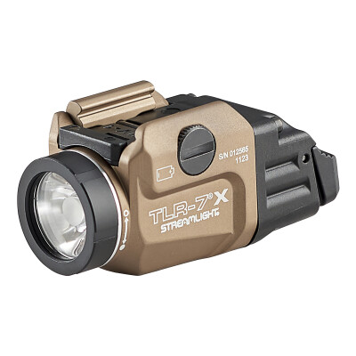 Streamlight TLR-7A FLEX Rail Mounted Weapon Light 500 Lumens High and Low Switches Flat Dark Earth