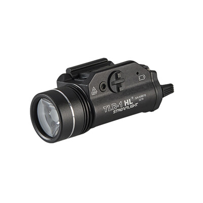 Streamlight TLR-1 HL Weapon Light LED Long Gun Kit CR123A Batteries/Dual Remote Pressure Switch Aluminum Black 69889