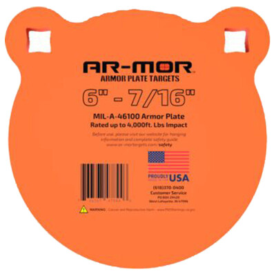AR-MOR 6" Gong MIL41600 Steel 7/16" Thick