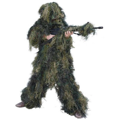 Red Rock Outdoor Gear 5 Piece Ghillie Suit Woodland Camo Adult XL/XXL 70915XLXXL