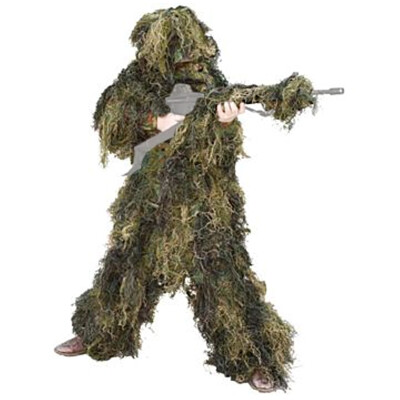 Red Rock Gear 5 Piece Youth Ghillie Suit Medium Woodland