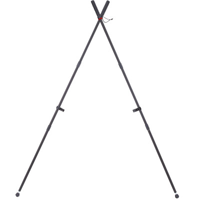 BOG Bog-Pod Dead Silent Standing Shooting Sticks 72" Bipod Collapsible Aluminum Legs Rubber Feet Black