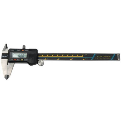 Lyman Digital Caliper 6" Span .001"/.1mm Resolution Stainless Black With Case 7832218