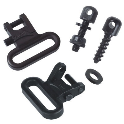 Outdoor Connection Talon Sling Swivels 1.25" with Hardware Black TAL79411