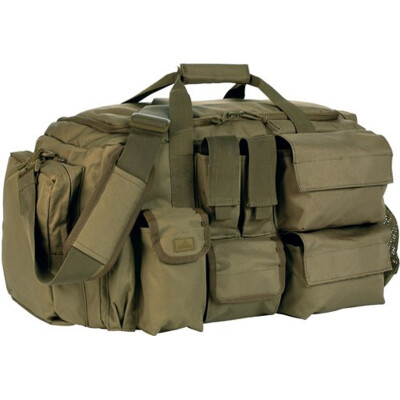Red Rock Gear Operations Duffle Bag 43 Liter Capacity 7 External Pockets 600D Polyester OD Green