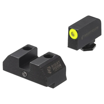 Night Fision Accur8 Tritium Sights for Glock 42/43/43x Yellow Front Dot