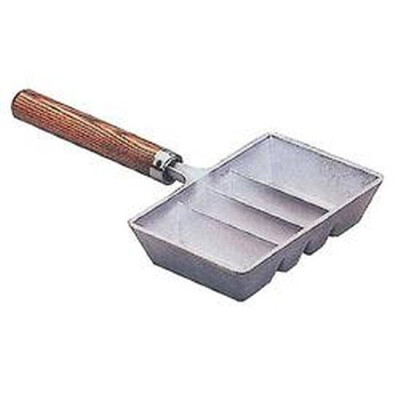 Ingot Mold Pound and Half Pound Wood Handle Rustproof Aluminum Mold Cavities