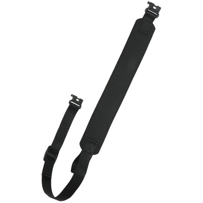 Rifle/Shotgun Sling Neoprene Leather Trim Black
