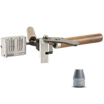 Lee Precision .356" Diameter 124 Grain Conical Truncated Cone Nose Bullet Double Cavity Mold Aluminum With Handles 90238