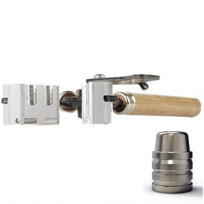 Lee Precision Double Cavity Mold Produces a .454 Diameter 252 Grain Semi Wad Cutter Bullet Handles Included